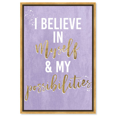 Empowered Women Quotes - Art textuel sur toile