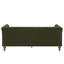 Canapé Chesterfield capitonné avec coussins à ressorts ensachés et pieds en bois d'hévéa