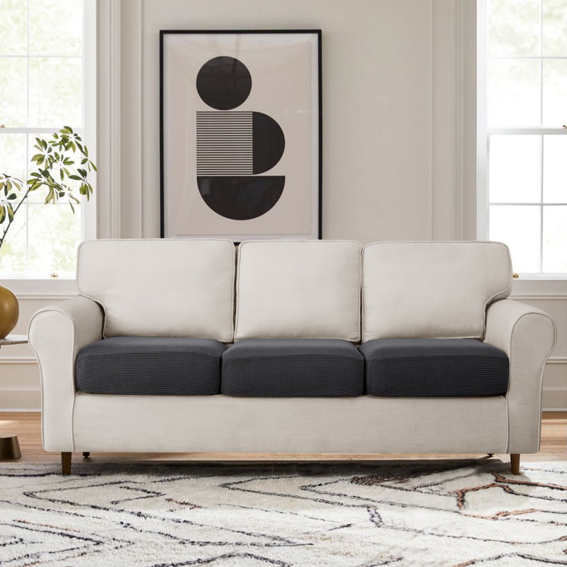 Housse de coussin texturée, gris