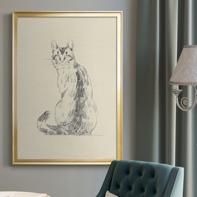 Toile encadrée de qualité supérieure House Cat V - prête à être accrochée