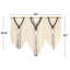 Grande décoration murale en dentelle, tapisserie de style bohémien, tapisserie tissée à la main bohème chic (beige-gris)