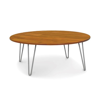 Sage Round Coffee Table With Metal Legs