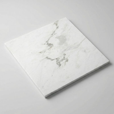 Daphne White Honed 24x24 Marble Tile