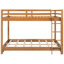Grand lit, lit superposé, couleur du bois, bois de pin, cadre, peu encombrant, lit de petite taille avec lit, construction compacte et compacte