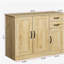 Buffet moderne en bois avec 2 portes 1 espace de rangement et 2 tiroirs