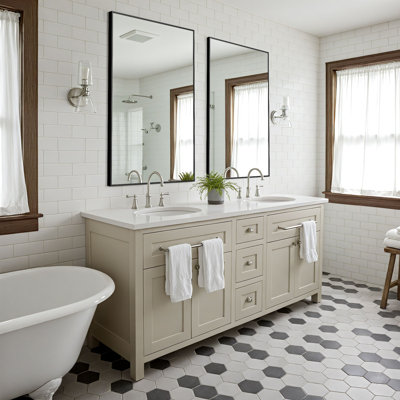 Miroir mural en métal incassable H 36 po x l 24 po Eppinger (ensemble de 2)