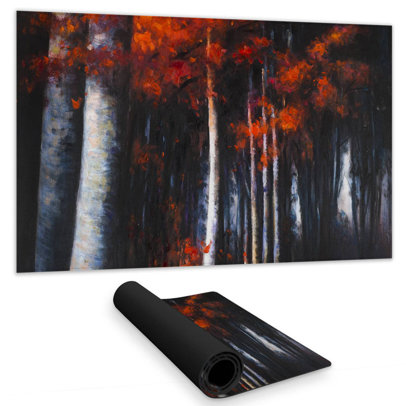 Mysterious forest - 14.00"x24.25" Desk mat