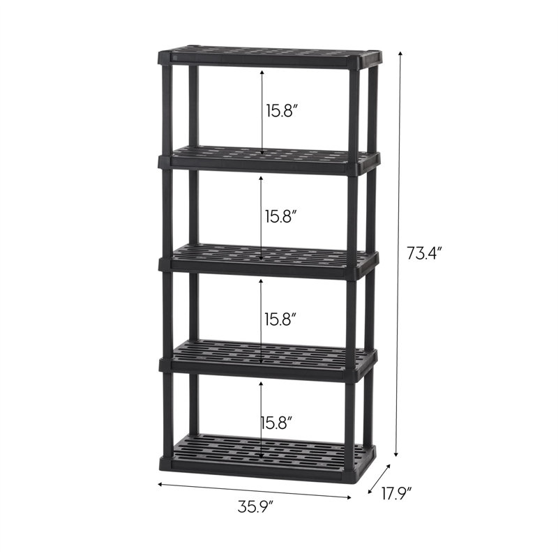 Rayonnage en plastique Nikt 35,91 po
