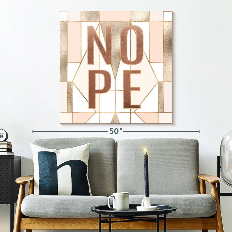 Nope Typography, 33" H x 33" W
