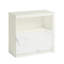 Classeur latéral blanc pour plusieurs pièces, panneaux, documents de compartiments, conception compacte, bureau et vestibule à assemblage rapide, bois d'ingénierie, processus d'installation
