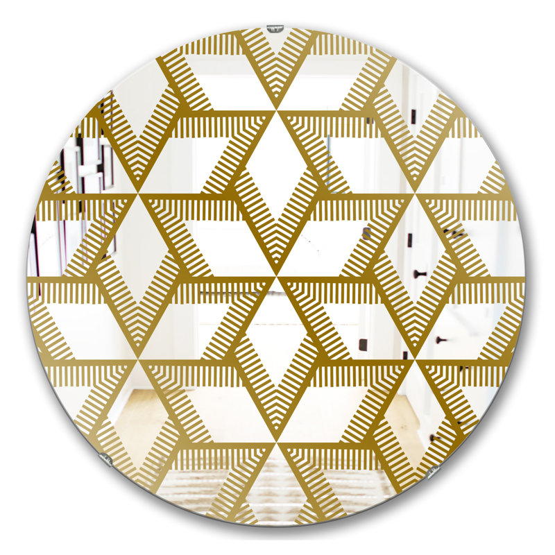 Miroir d'appoint Diamonds in Stars Glam, H 23,6 po x l 23,6 po