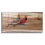  «Cardinal pair for life» par Jim Brune, art mural en verre acrylique, 24 po x 12 po