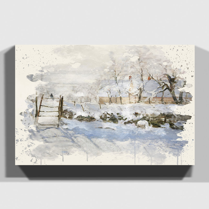 The Magpie by Claude Monet - Wrapped Canvas, 35cm H x 50cm W