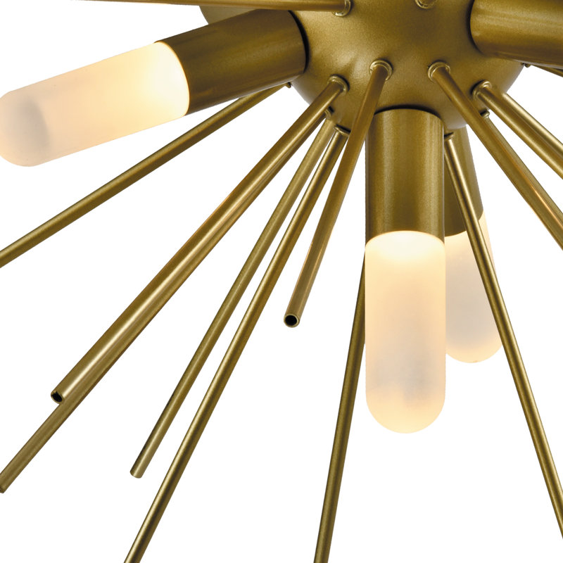 Plafonnier encastré sphérique Spoutnik à 4 lumières 16,92 po Tompkins