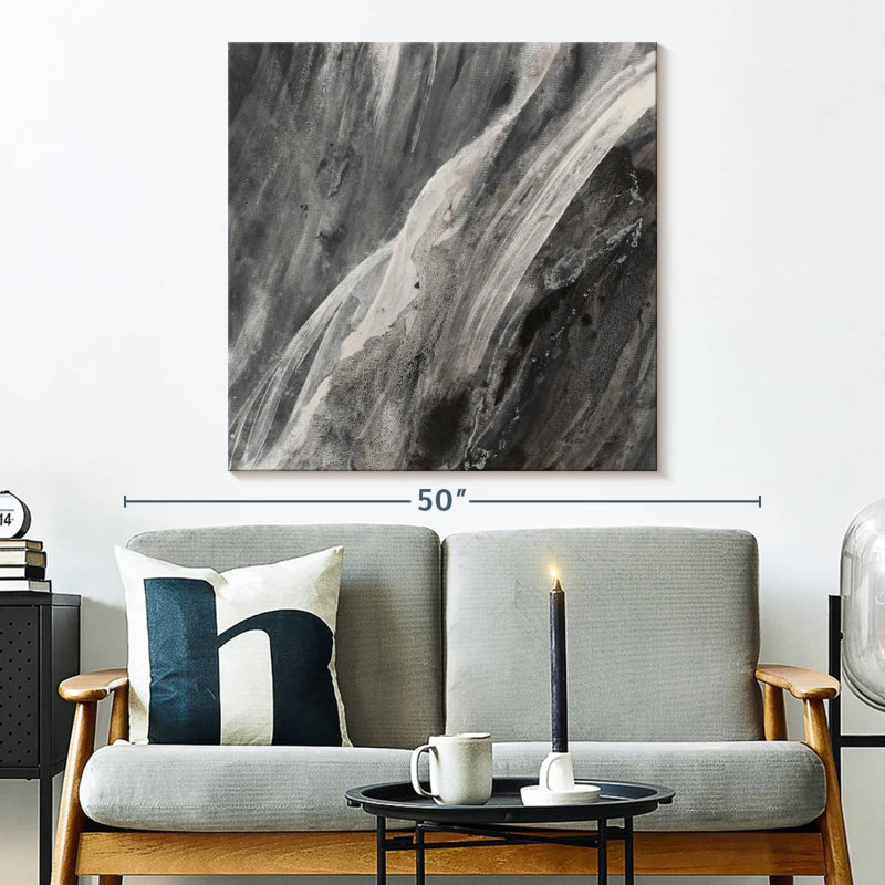 Dark Grey Splash, 33" H x 33" W