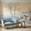 Papier peint paysage d'hiver paysage d'hiver amovible enneigé au bord du lac-706845012-706845008