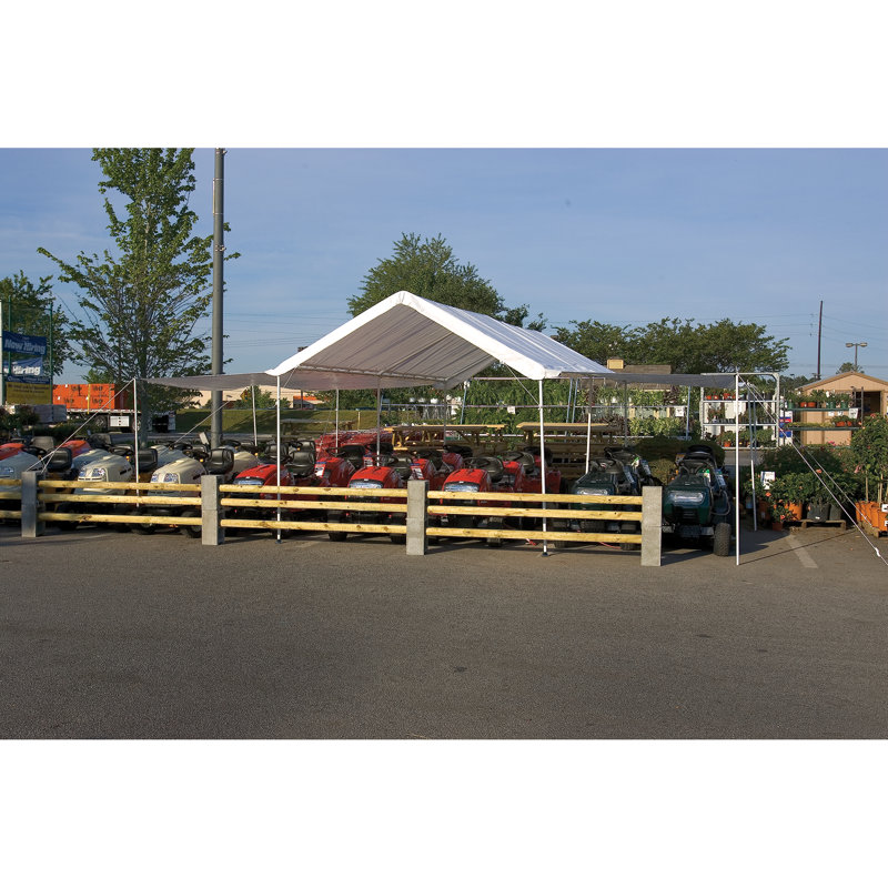 Maxap 10 Ft. X 20 Ft. White Canopy Extension Kit - Frame And Canopy Sold Separately