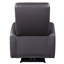 Fauteuil inclinable électrique brun avec accoudoirs carrés