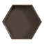 Plateau décoratif hexagonal avec poignées en métal Norvan-595117319