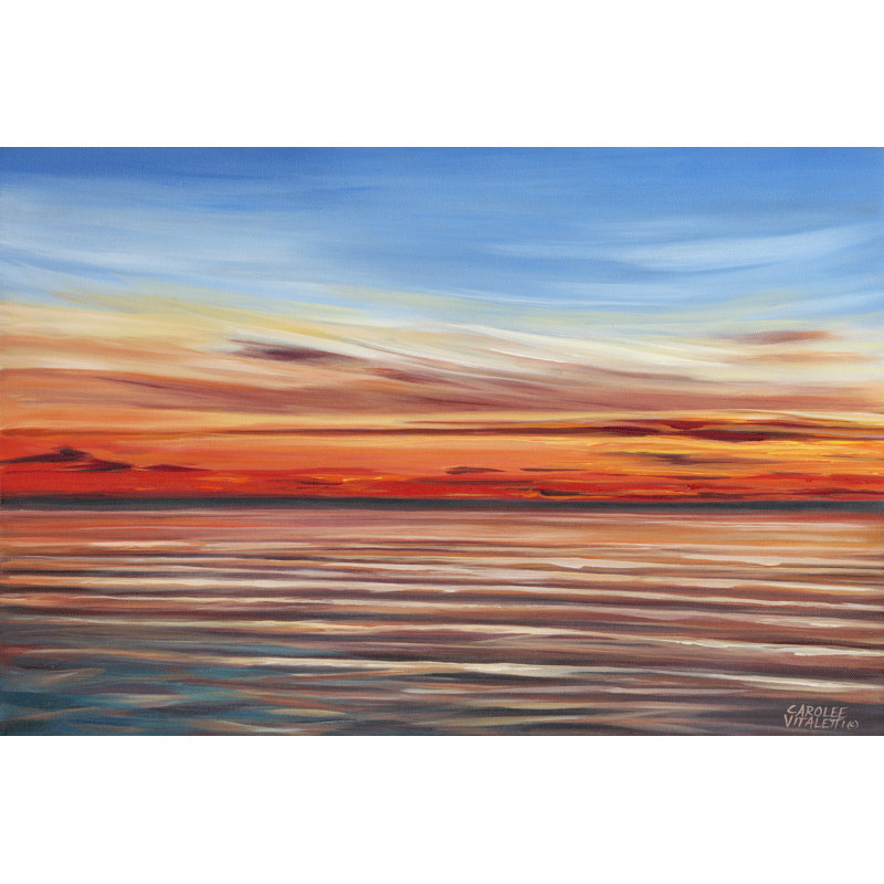 Tranquil Sky II by Carolee Vitaletti - Wrapped Canvas Painting, 81cm H x 122cm W x 3.8cm D