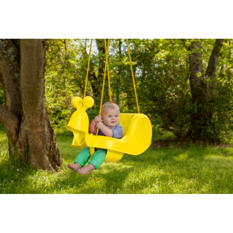 Balançoire en plastique pour bébé et tout-petit, Jaune