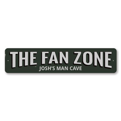 Plaque en aluminium Fan Zone