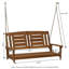 Arianna 2 Person Rubberwood Porch Swing