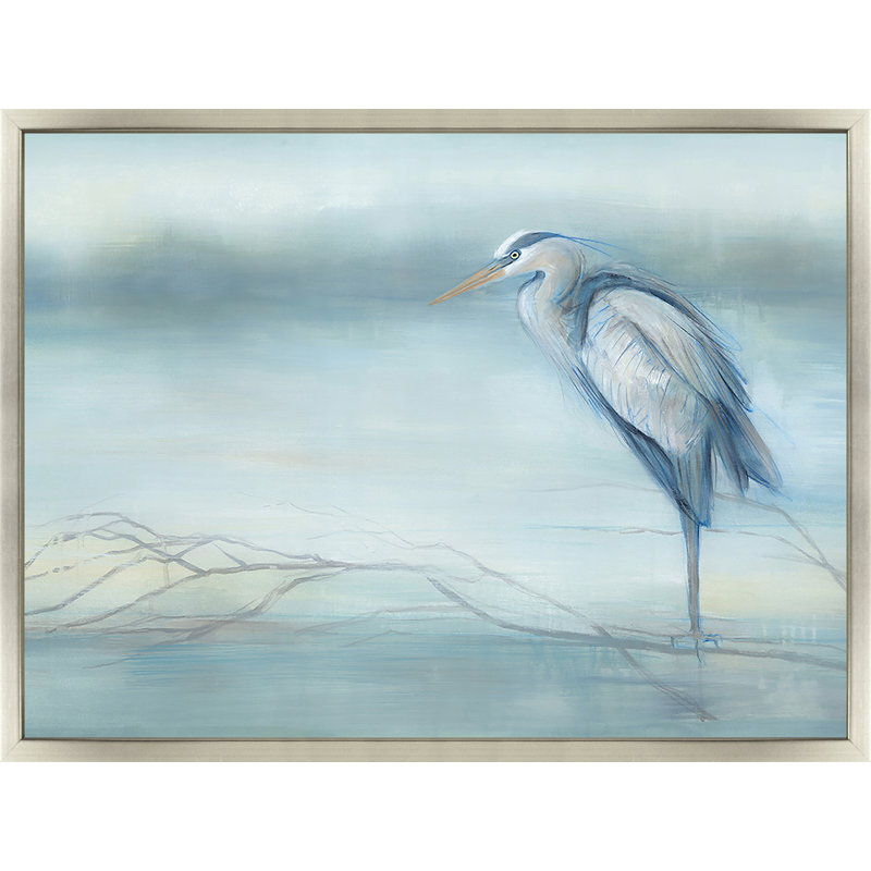 «Great Blue Heron III» par D'Alessandro Leon - peinture sur toile