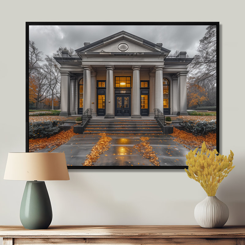 «Geter Prosperity and Pride Banks in Autumn» - Décoration murale Banks, H 24 po x l 32 po x P 1 po