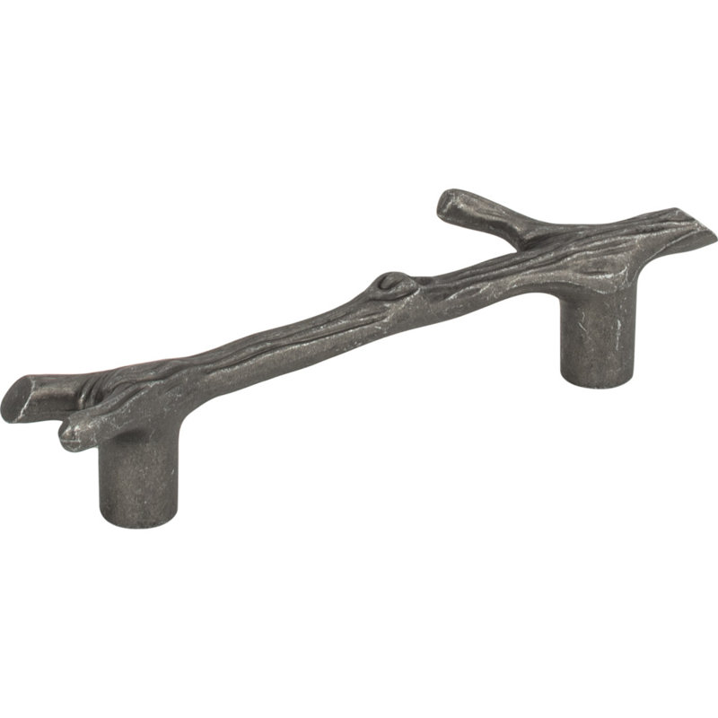 Rustic Iron Twig Designer Bar Pull with Mounting Hardware