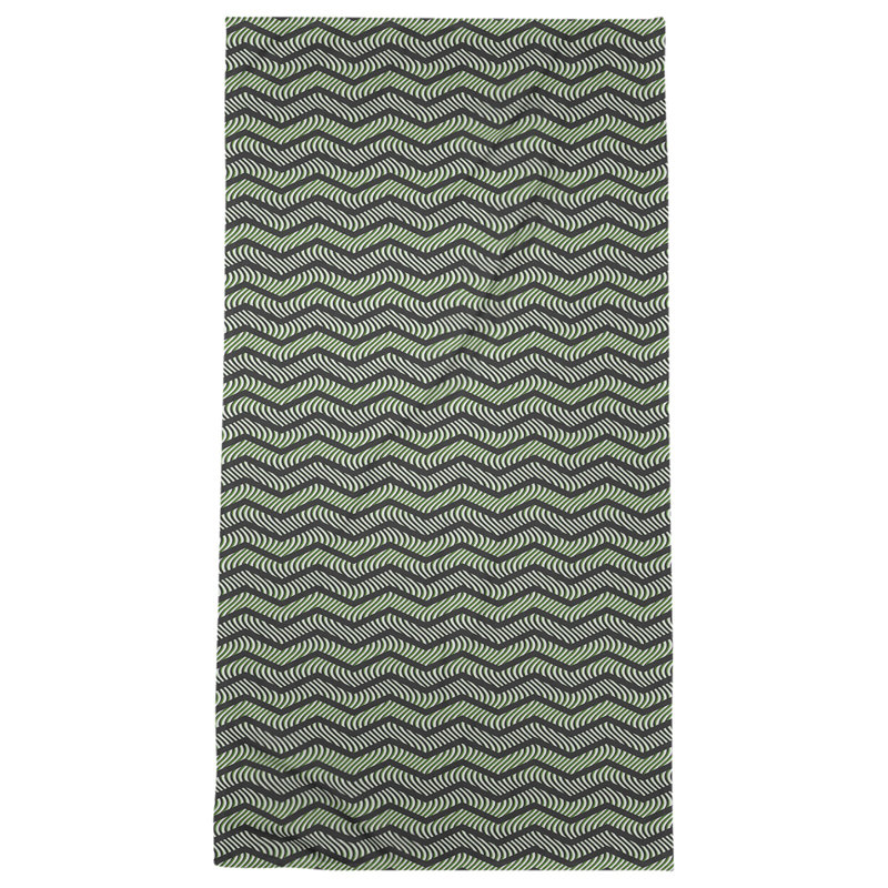 Stephenie Bath Towel, Black/Green
