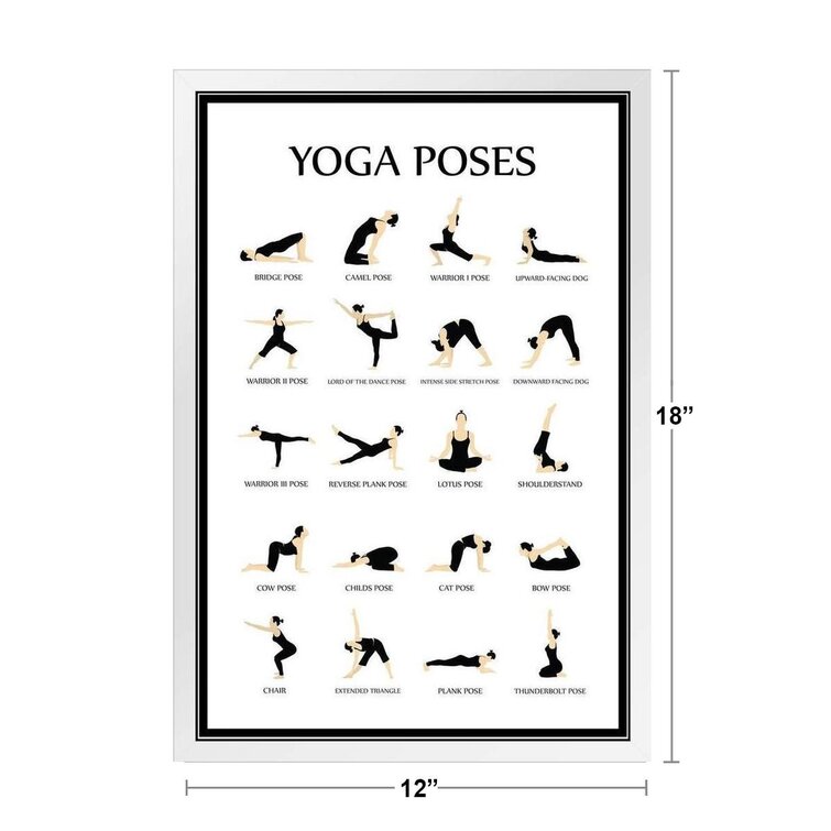 Yoga Poses A5 A4 A3 Digital Illustration, Art Print. Great Gift & Home  Decor for Yoga, Pilates, Mindfulness, Meditation, Fitness Lovers - Etsy  Israel