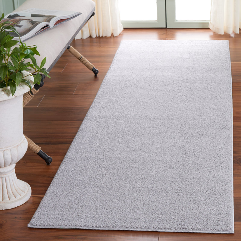 Boucle 100 Performance Machine Washable Solid Color Rug, Runner 2'6" x 8'