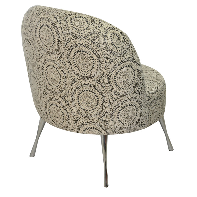 Maroco Upholstered Accent Chair, Beige