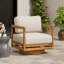 Fauteuil de jardin pivotant à 360° Sundale Outdoor en bois d'acacia-135669144