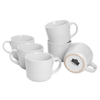 Ensemble de 6 tasses Double Line 3,75 "/ 12 oz