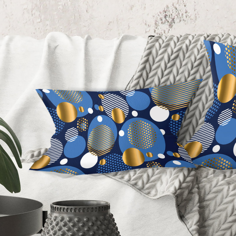 Coussin Circular Abstract Retro