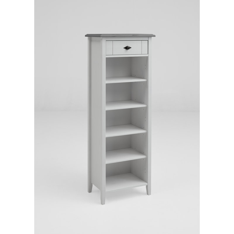 Mcgrane Bathroom Shelves, White/Grey