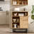 23.6“W Sideboard Accent Cabinet With Open Space