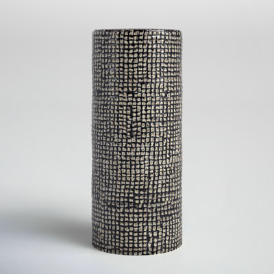 Vaila Black Ceramic Table Vase