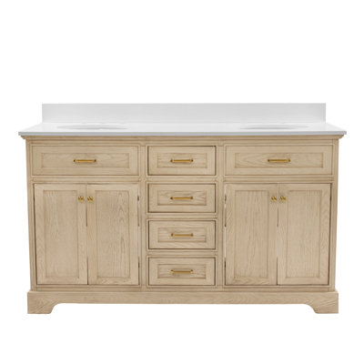Ronnie 60" Double Bathroom Vanity Set