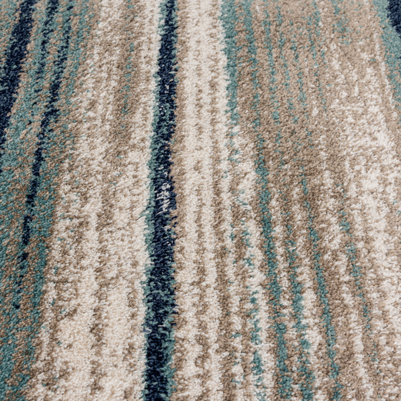 Gorney Washable Abstract Indoor Rug, Rectangle 5' x 7'3"