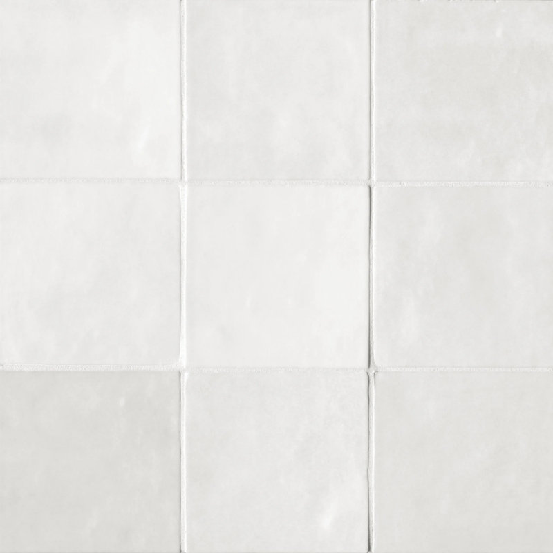 Cloe 5" x 5" Ceramic Tile, White