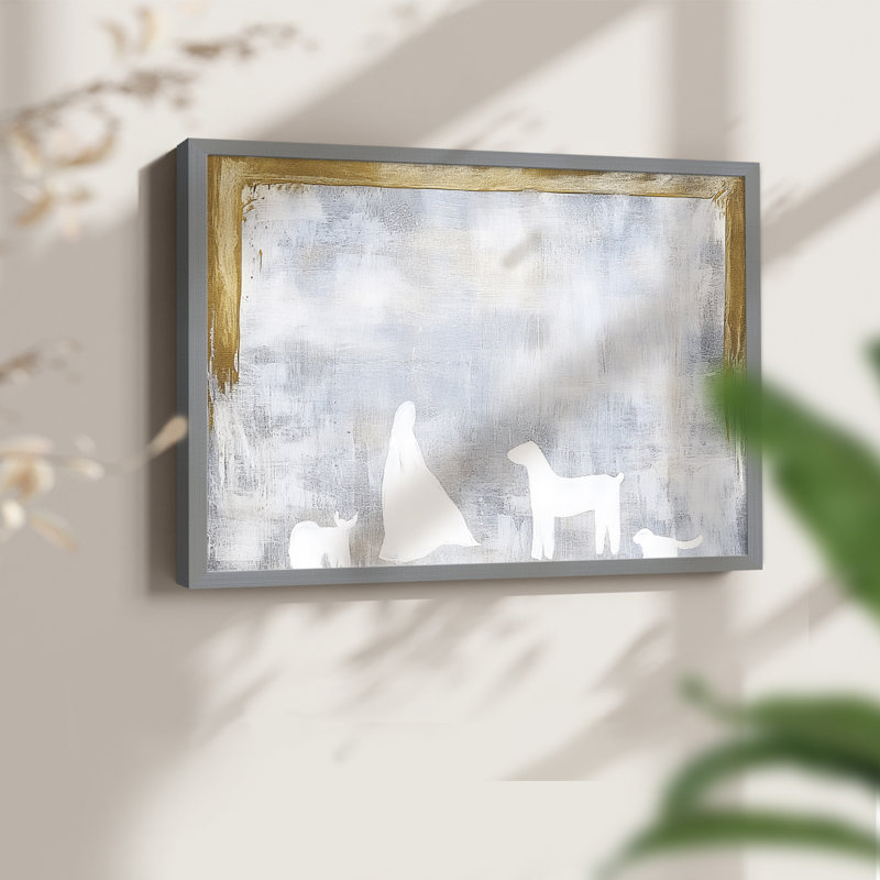 «Chirstmas Art» - CDL XXIV - Reproduction encadrée - Restickable, H 8 po x l 10 po, Gris