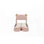 Structure de lit simple tapissier avec tête de lit Bear - pas besoin de sommier, design durable