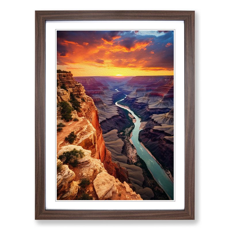 Grand Canyon Contemporary - Framed Print