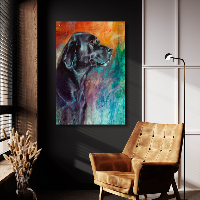 «Rainbow Retriever» par Robert Campbell, H 36 po x l 24 po