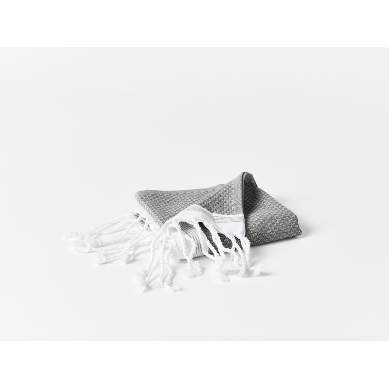 Serviette d'invité méditerranéenne biologique, Ombre / étain profond, Serviette essuie-doigts