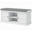 Banc d'entrée, banc de rangement pour chaussures avec siège rembourré