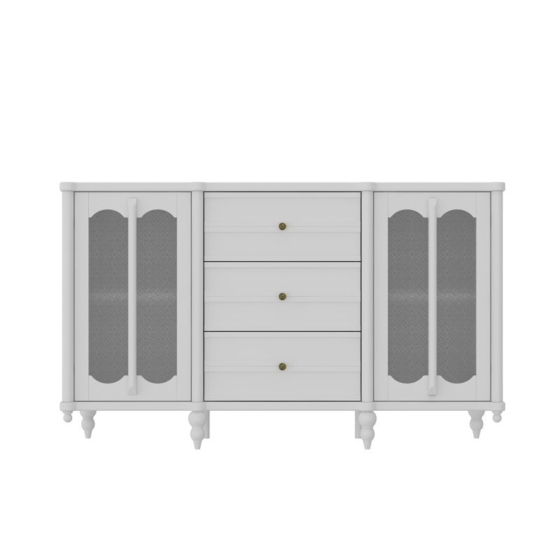 59"W Sideboard With 3 Drawer 2 Door